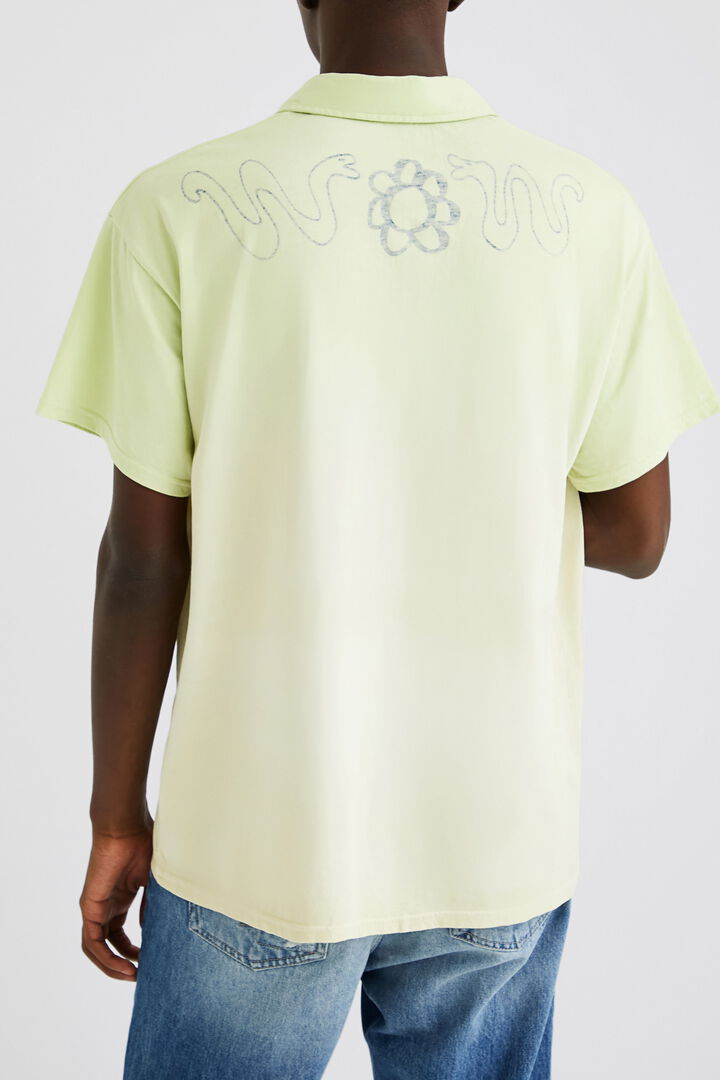 Short-sleeve arty print polo shirt | Desigual