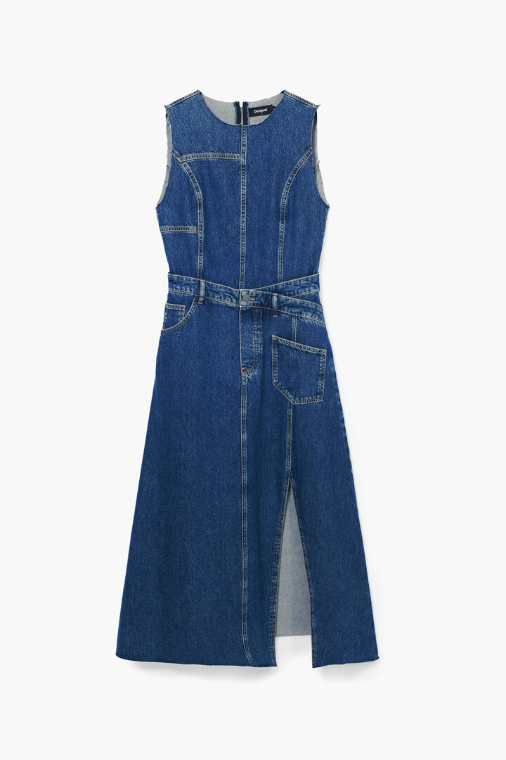Vestido midi denim