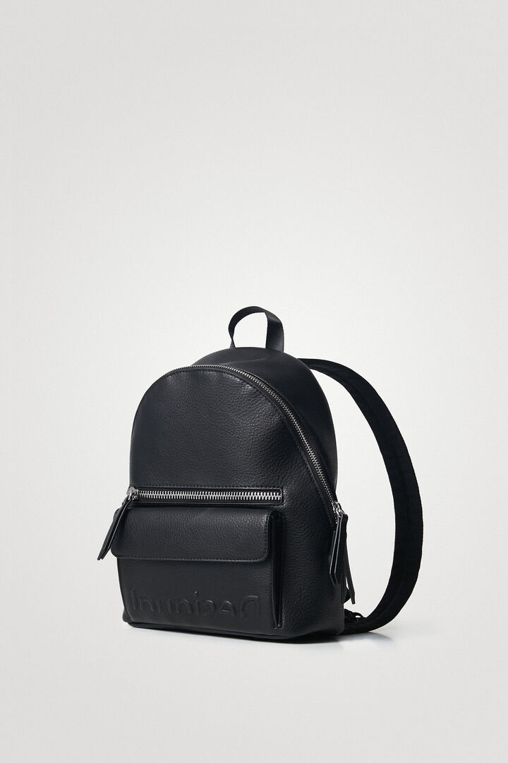 Small leather effect backpack | Desigual