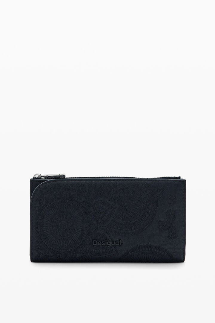 刺繍 マキシ財布