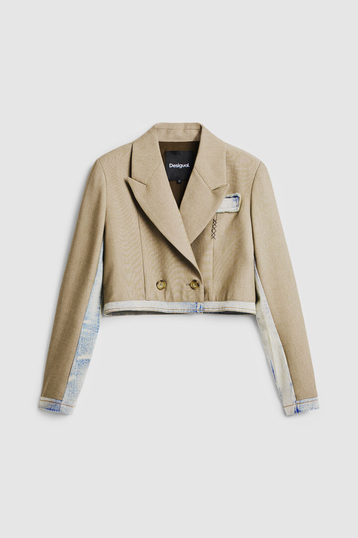 Veste crop bimatière | Desigual
