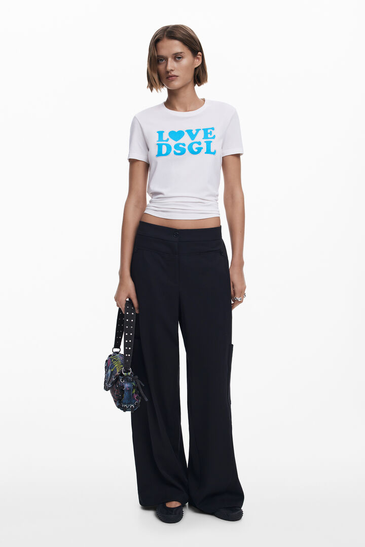 Straight plain tailor trousers