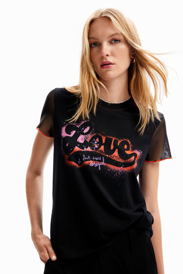 Camiseta graffiti Love | Desigual