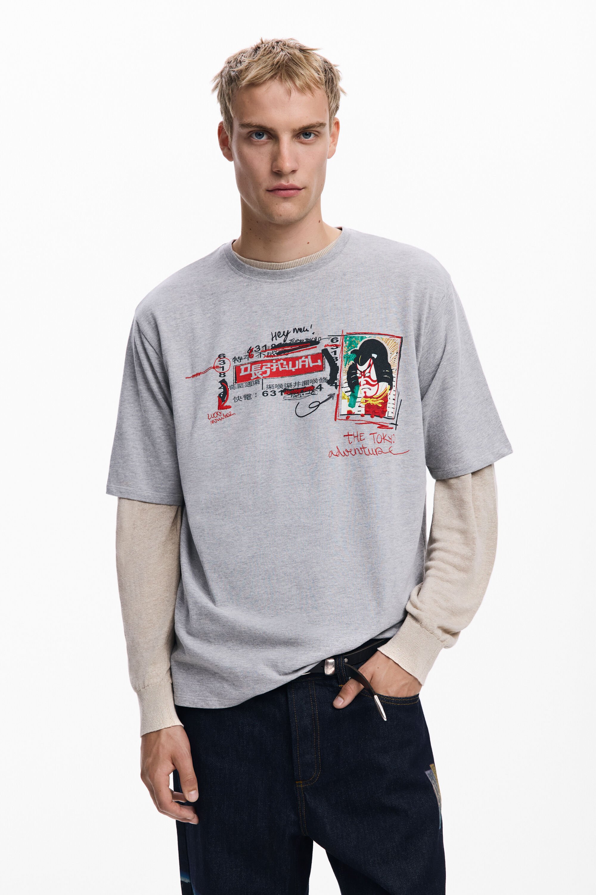 Desigual T-shirt met korte mouwen Tokio - BLACK