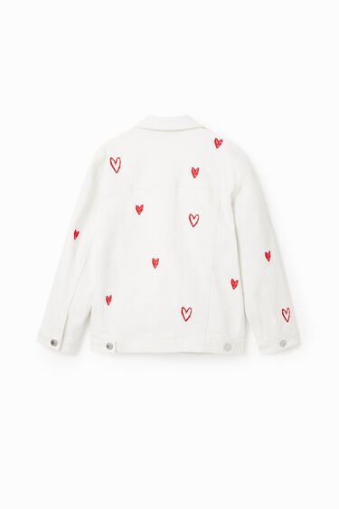 Oversize heart denim jacket | Desigual
