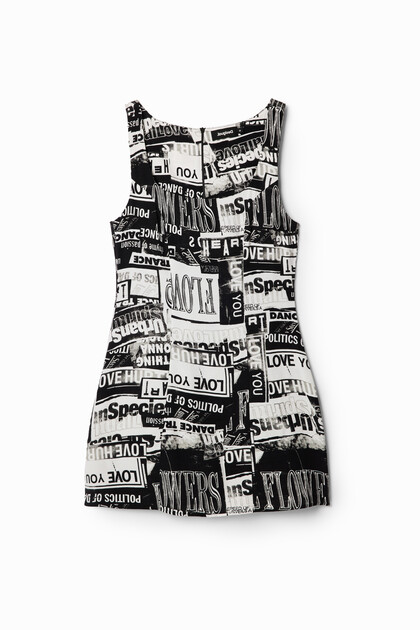 Short newspaper dress