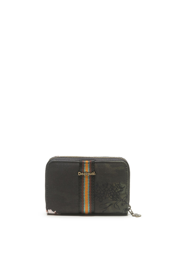 Wallet Magnetic Military Flores | Desigual