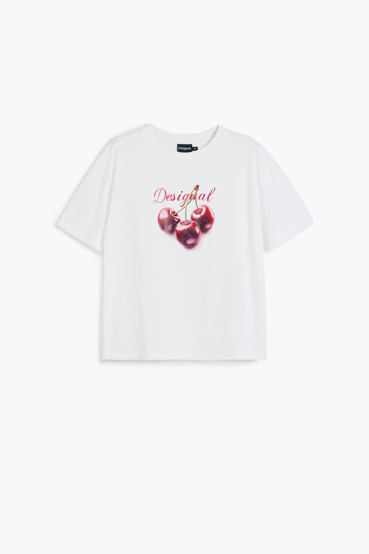 T-shirt logo cerises | Desigual
