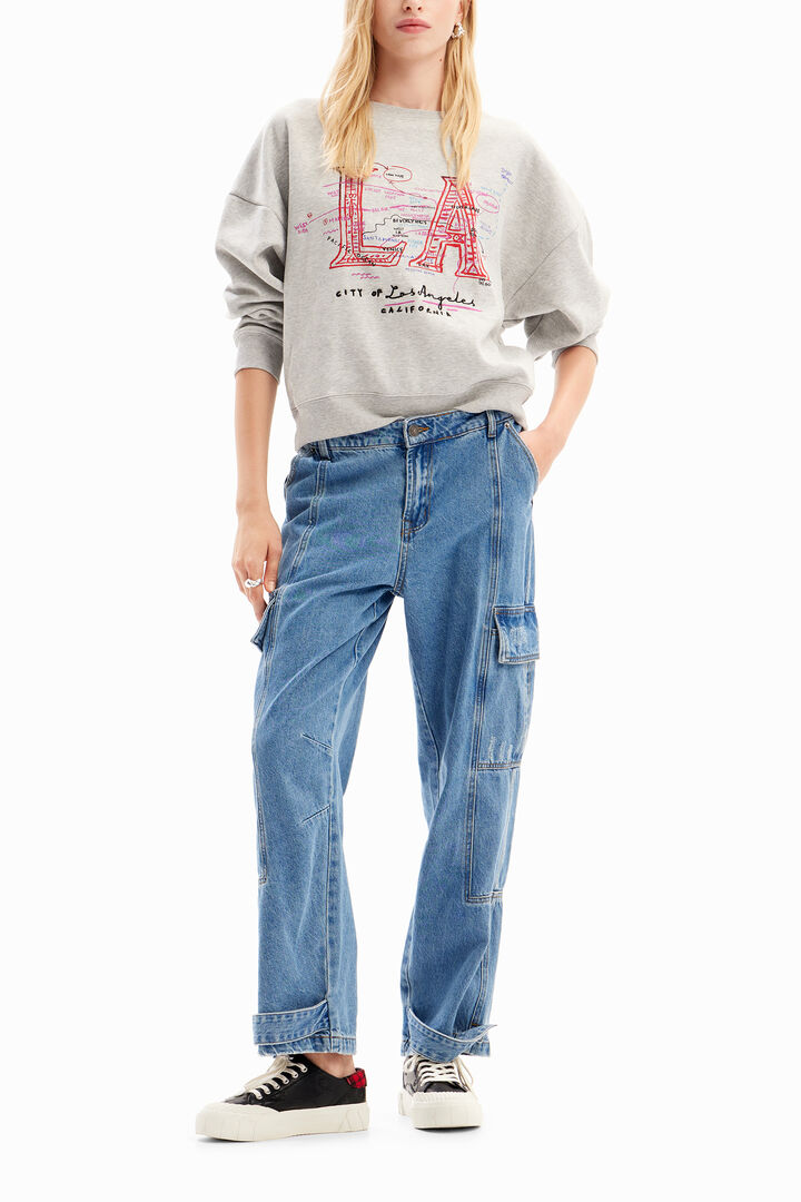Oversize Los Angeles sweatshirt | Desigual