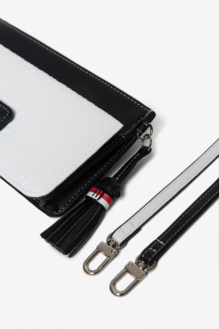 Clutch-Billetero 2-en-1 con letras en relieve | Desigual