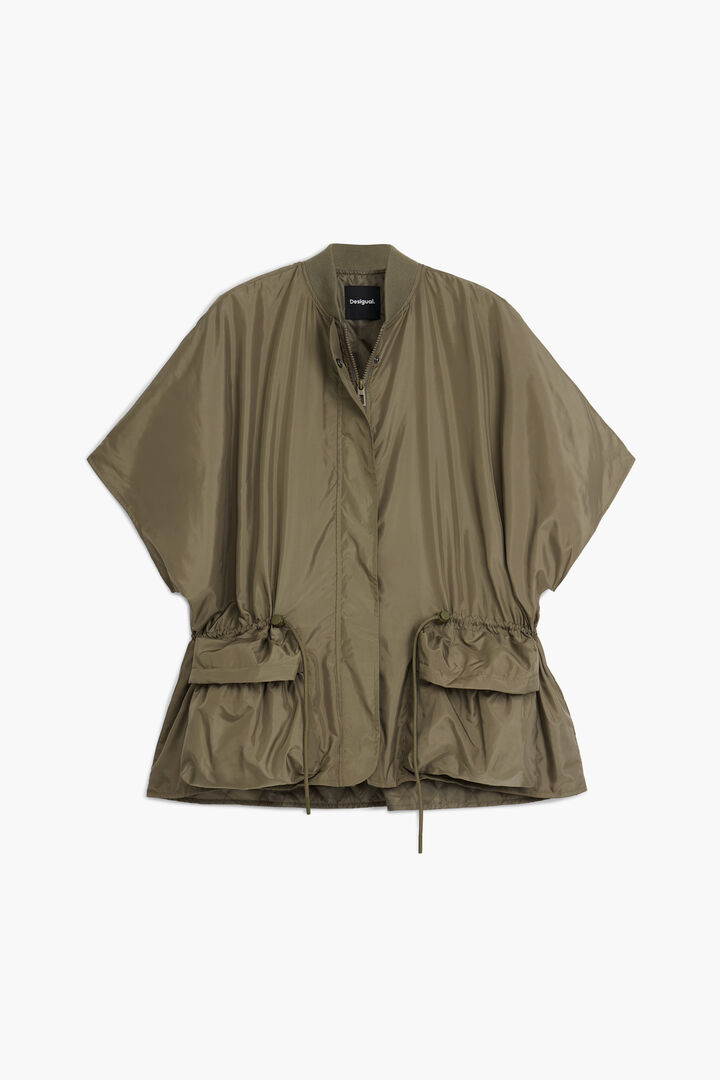 Adjustable nylon poncho