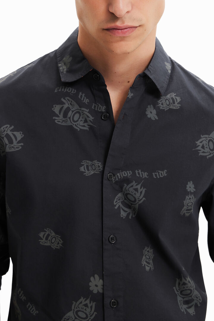 Camisa manga larga abejas | Desigual