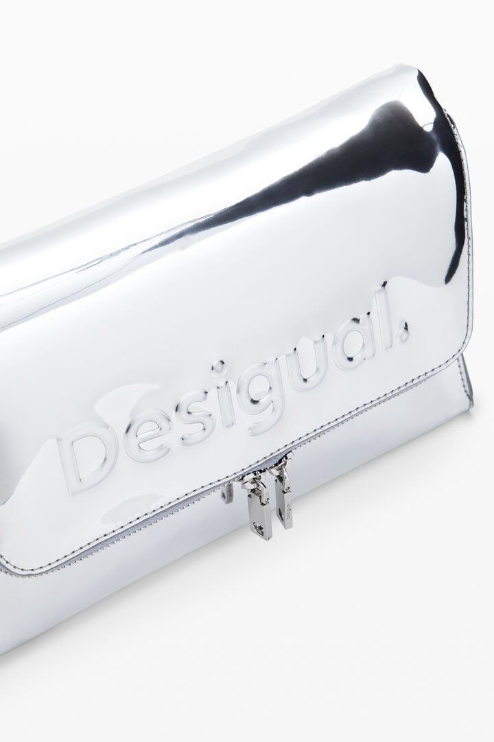 Faux leather effect bag with logo | Desigual
