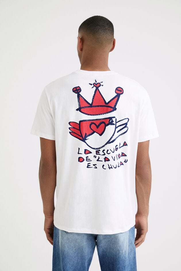 Short-sleeve Desigual logo T-shirt
