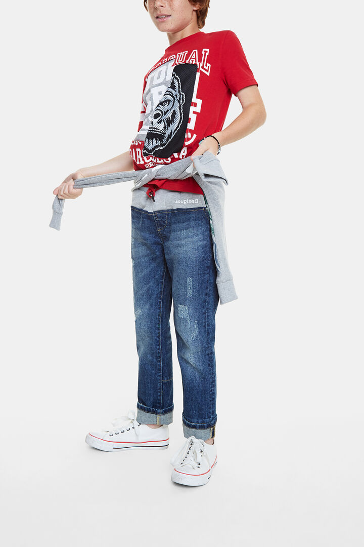 T-shirt sportif à patch | Desigual