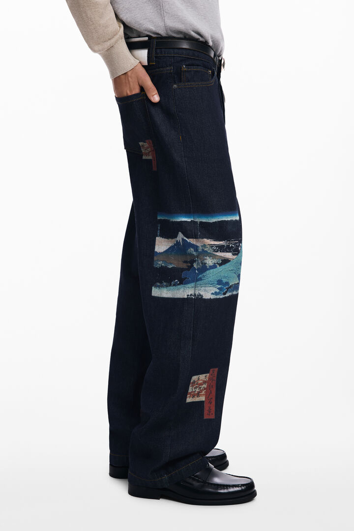 Jeans met oosters patroon | Desigual