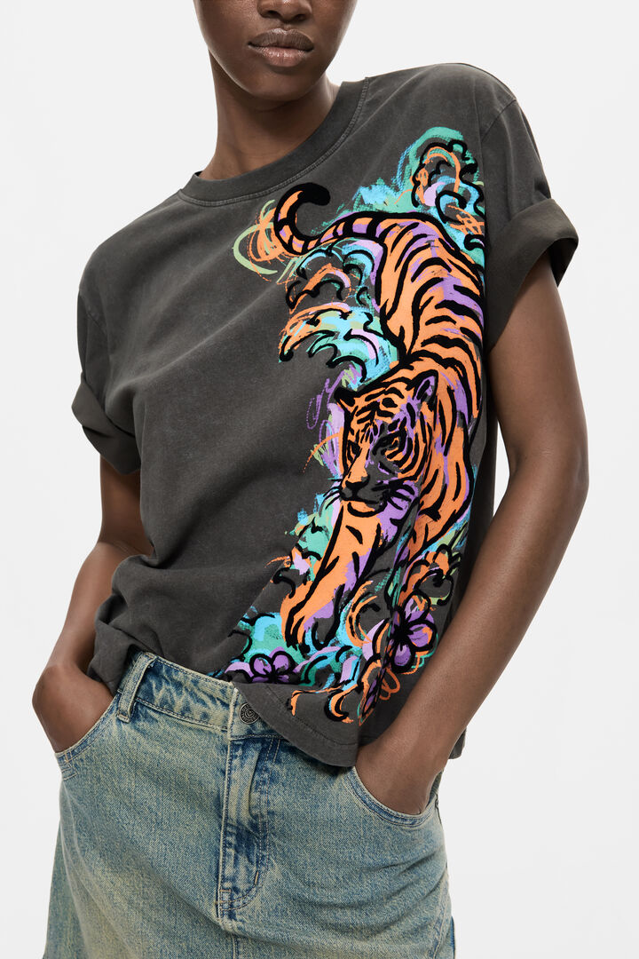 Tiger T-Shirt 100% Cotton