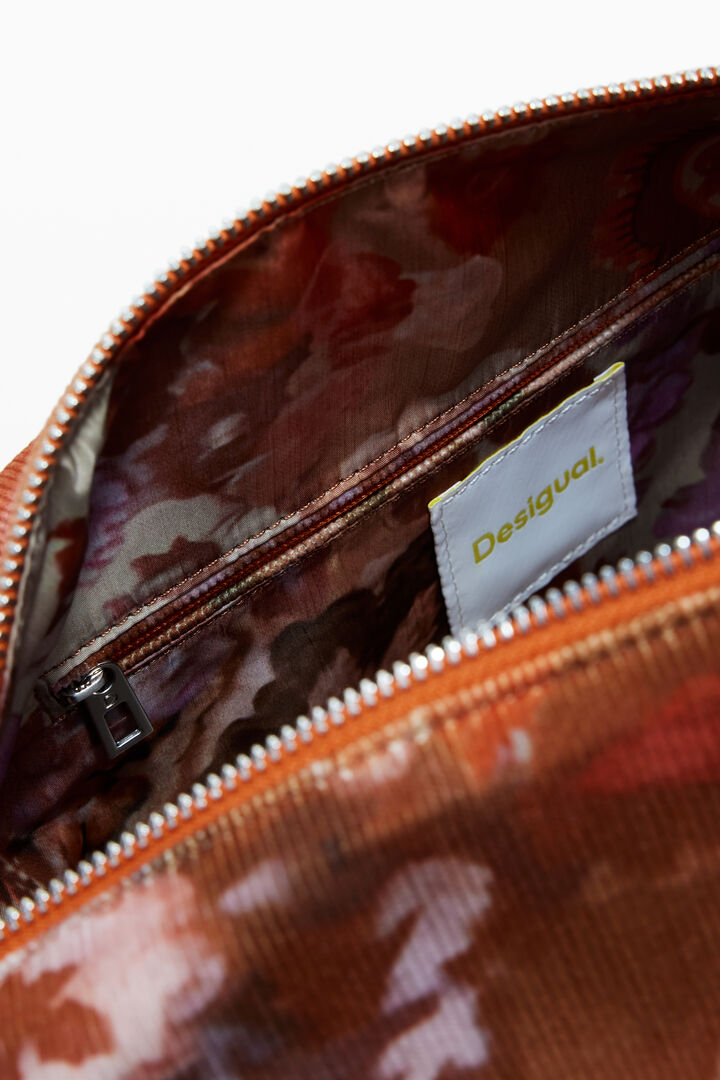 Medium floral texture handbag | Desigual