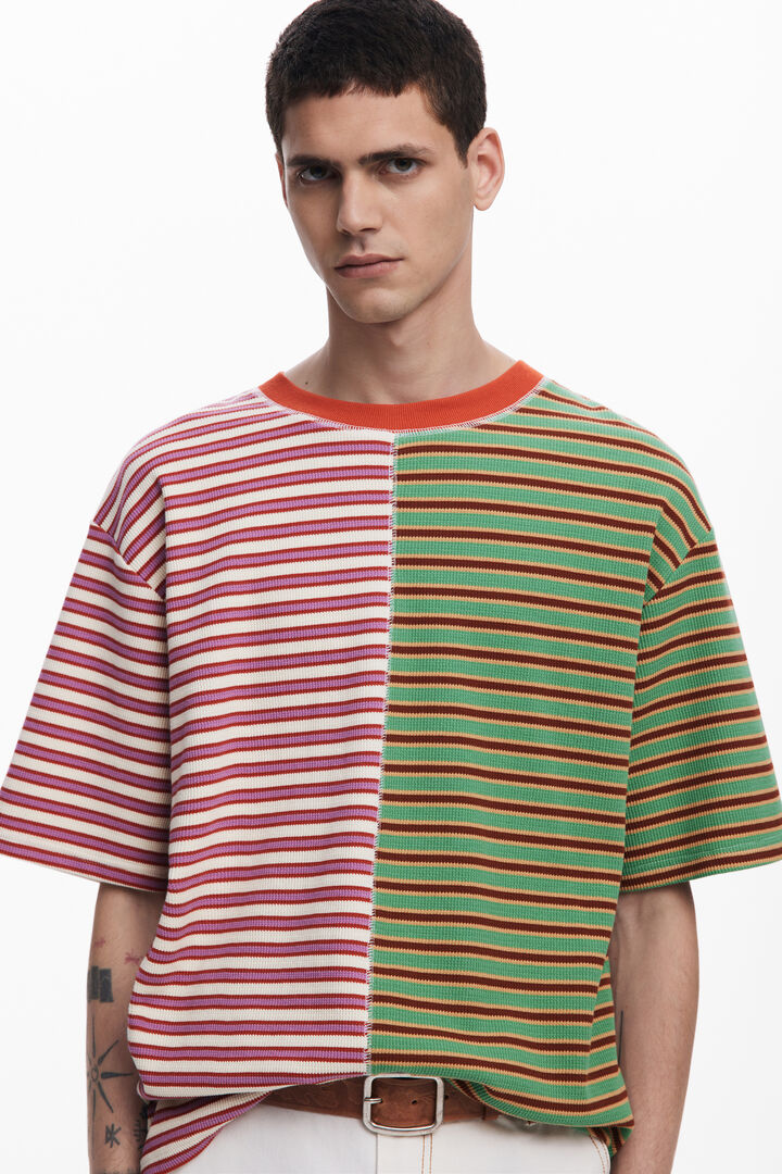 Camiseta manga corta rayas | Desigual