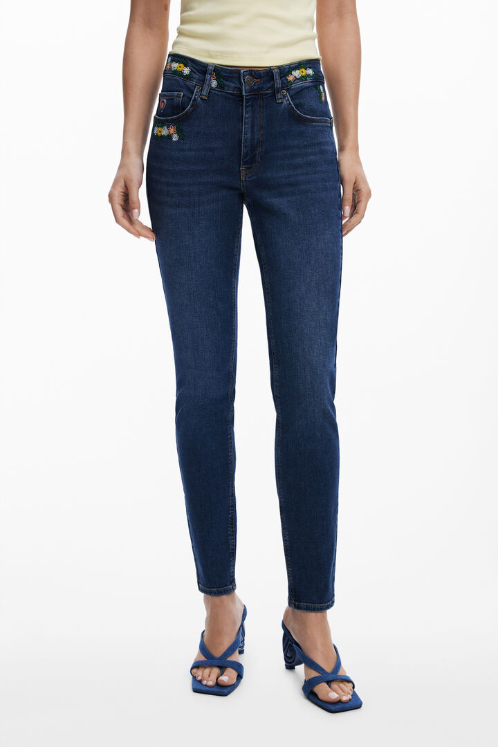 Floral Skinny Jeans | Desigual