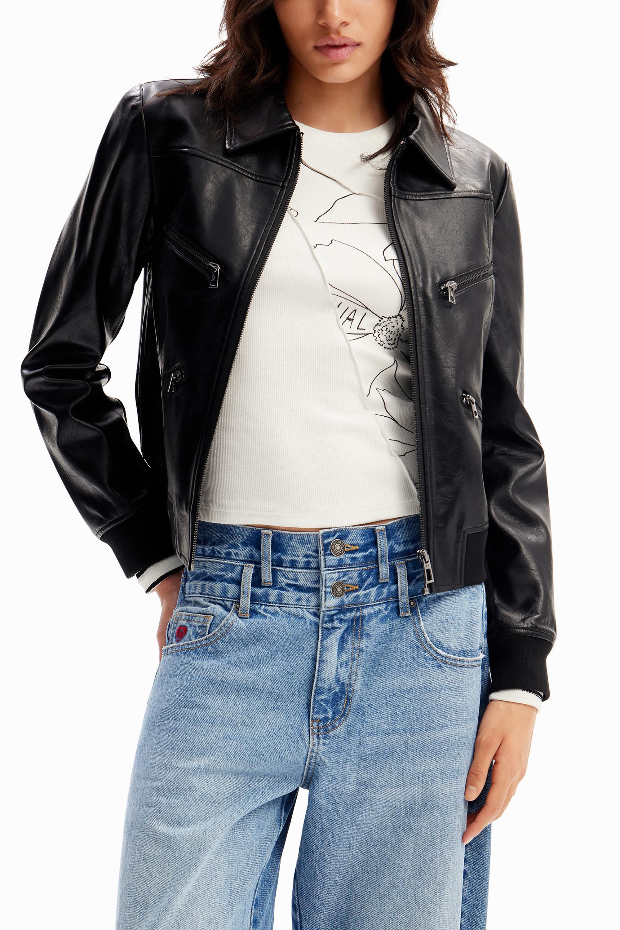 レディース レトロ バイカージャケット I Desigual.com