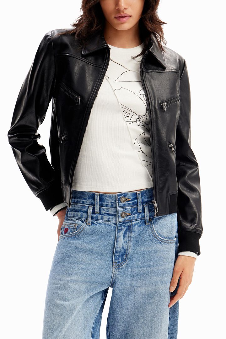 Retro biker jacket | Desigual
