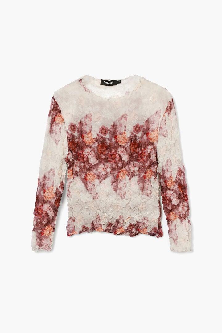 Textured floral blouse | Desigual