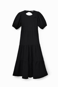 Vestit midi escot esquena | Desigual