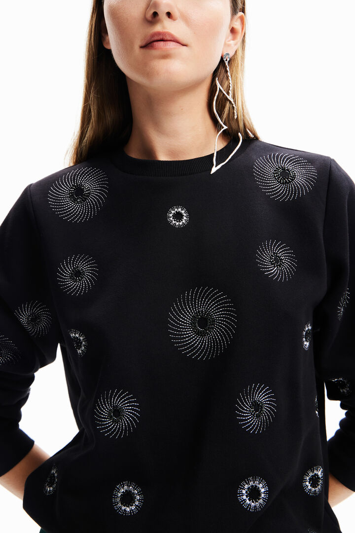 Sudadera bordados geométricos | Desigual
