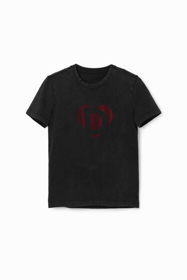 イマゴタイプ ラインストーン Tシャツ | Desigual