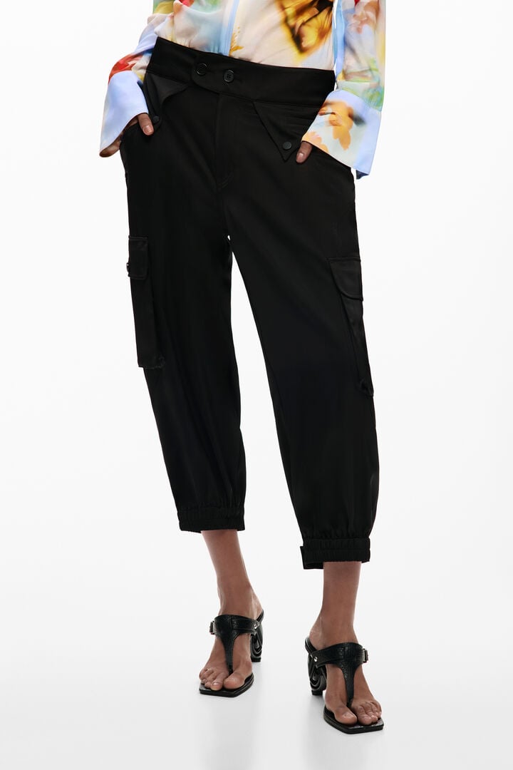Spodnie capri cargo