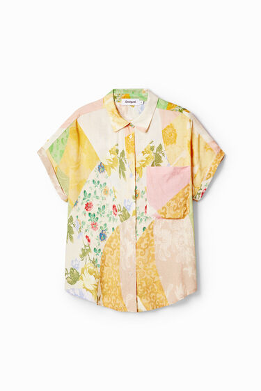 Chemise à patchwork floral. | Desigual