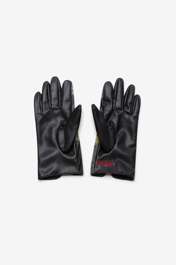 Gants tartan brodés | Desigual