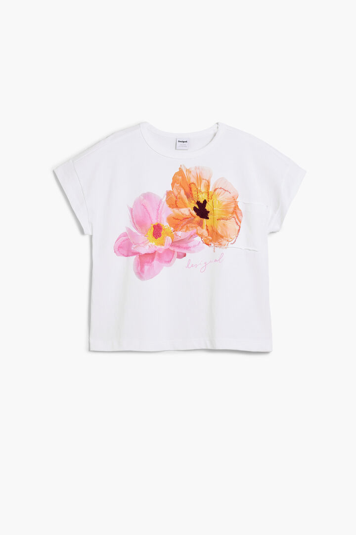 CAMISETA FLOR NIÑA | Desigual