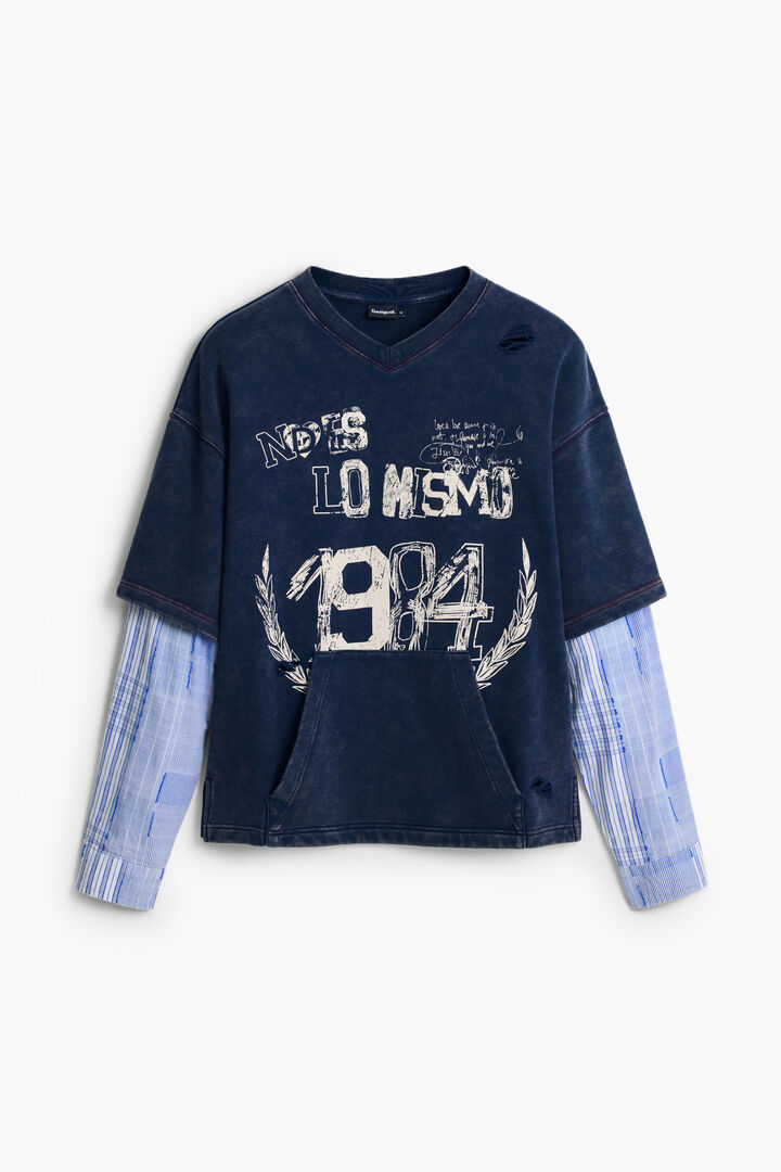 FELPA A MANICHE LUNGHE | Desigual