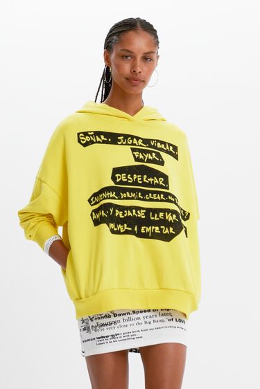 Oversize leopard print sweatshirt | Desigual