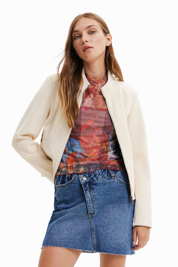 Chaqueta efecto ante | Desigual
