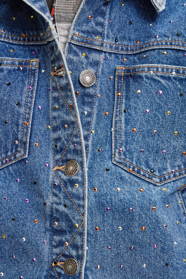 ג'קט ג'ינס עם פייטים צבעוניים | Desigual
