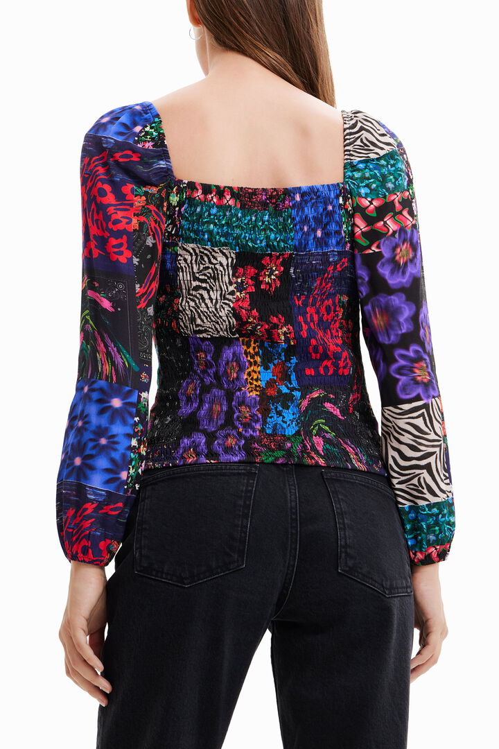 Blusa corsé patch | Desigual