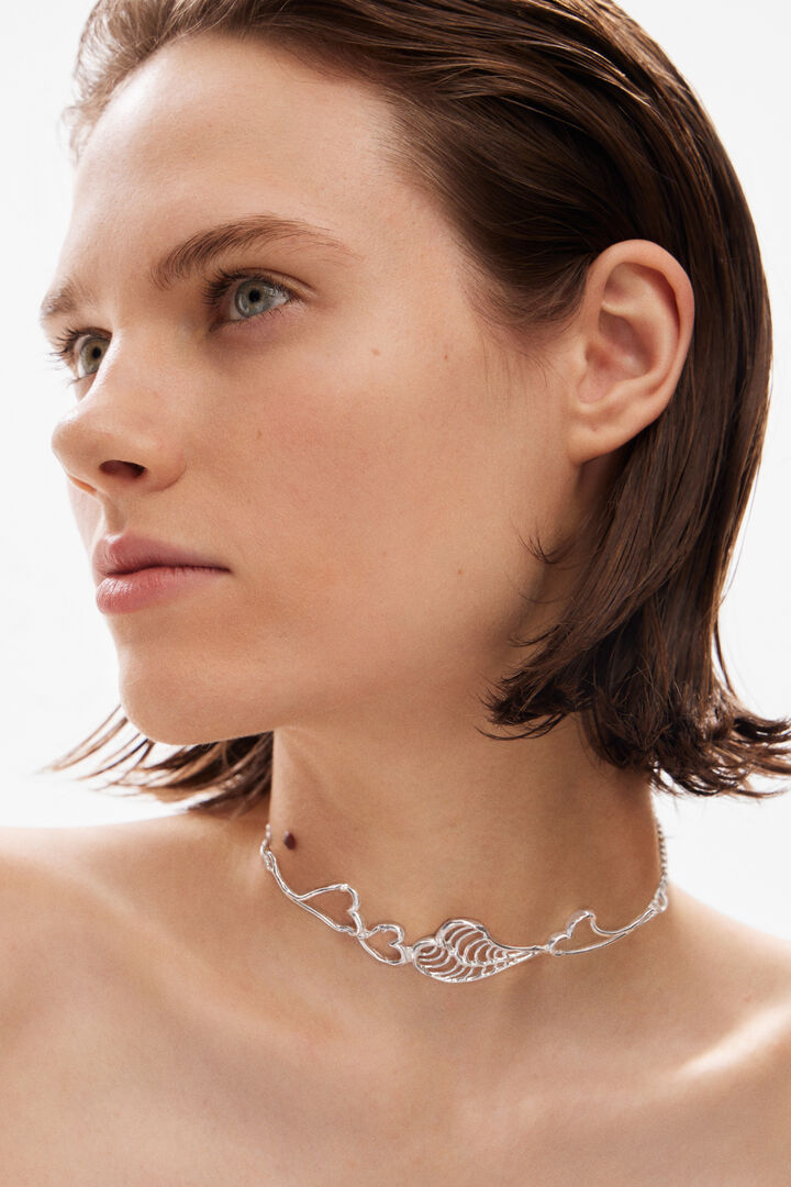 Zalio gold-plated heart choker | Desigual