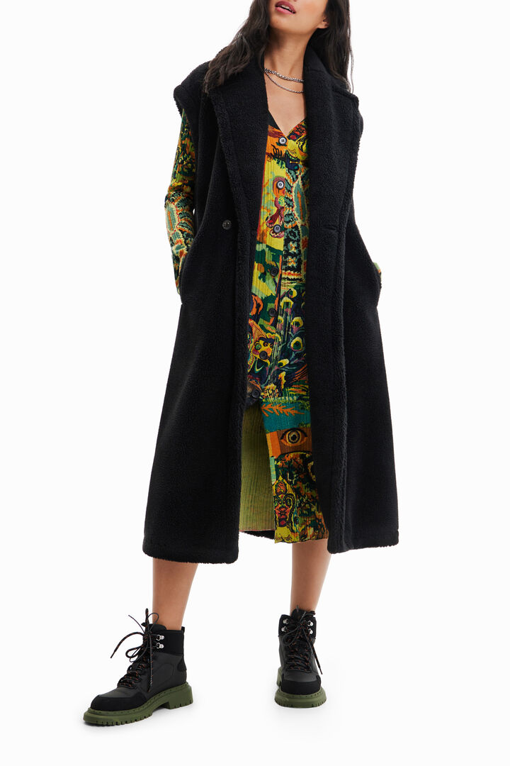 Lange Weste Lammfell | Desigual