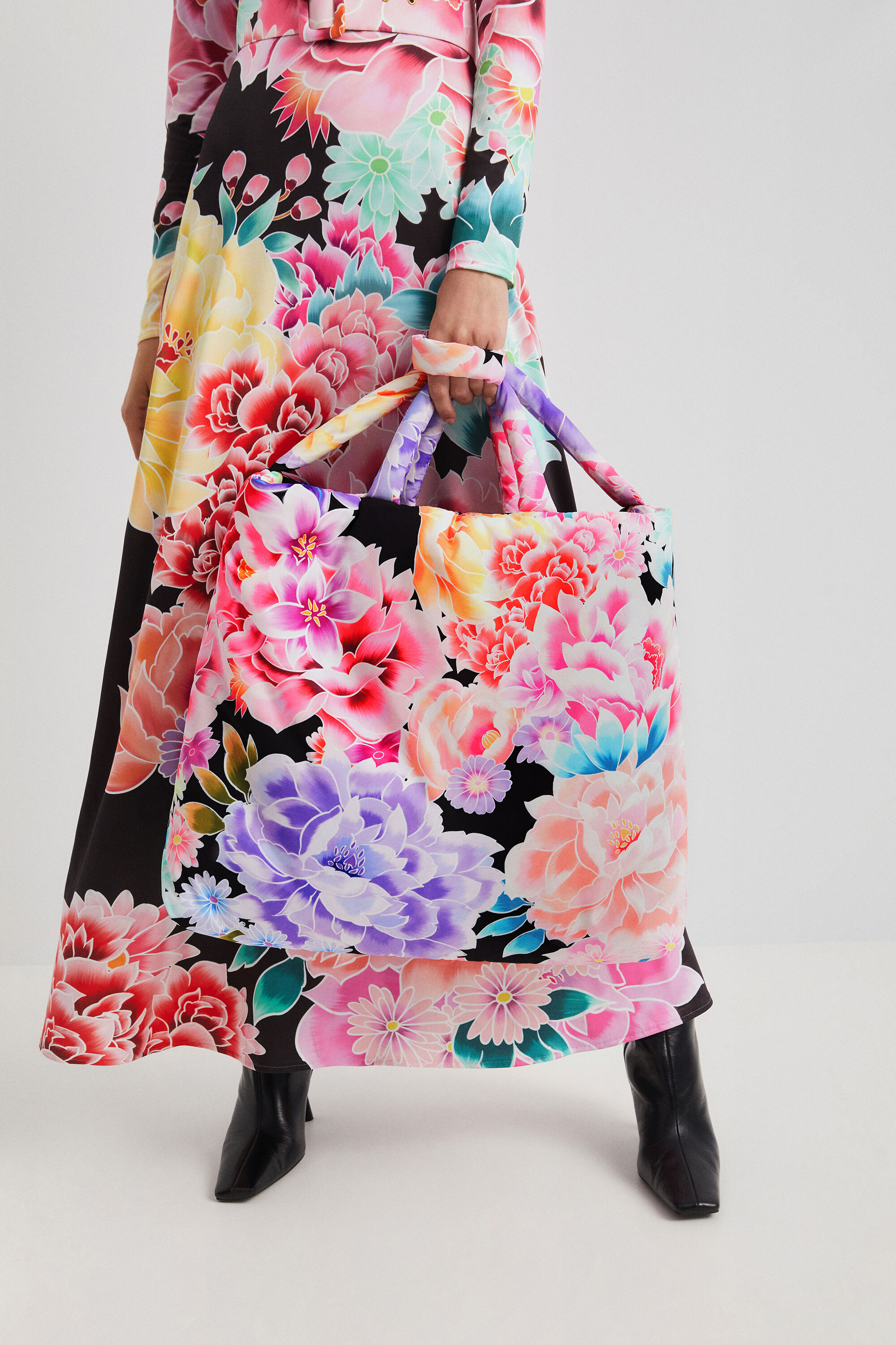 Sac oversize fleurs