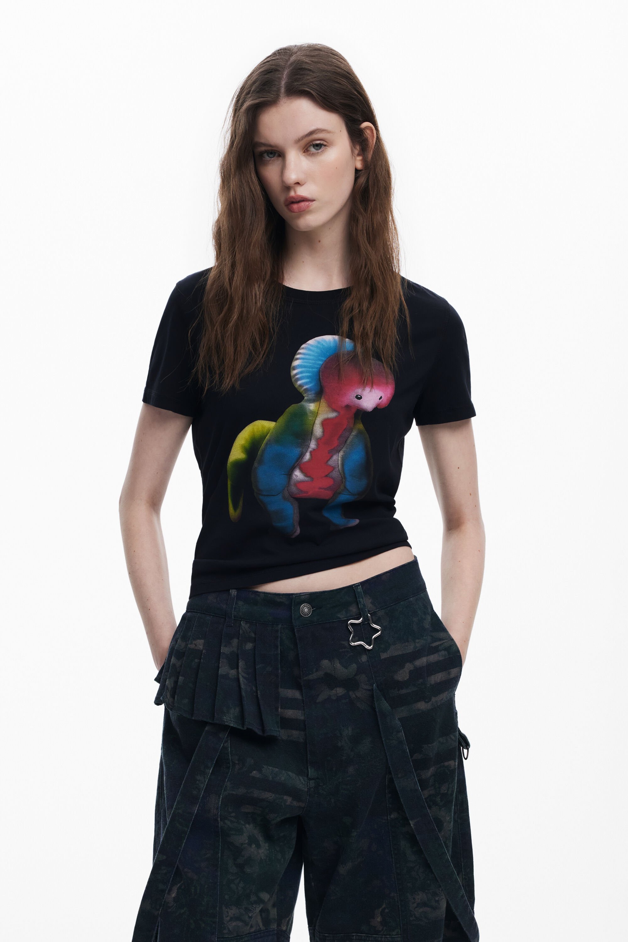 祝開店！大放出セール開催中 T-shirt Reversible Strada Collina Women's Desigual.com I トップス
