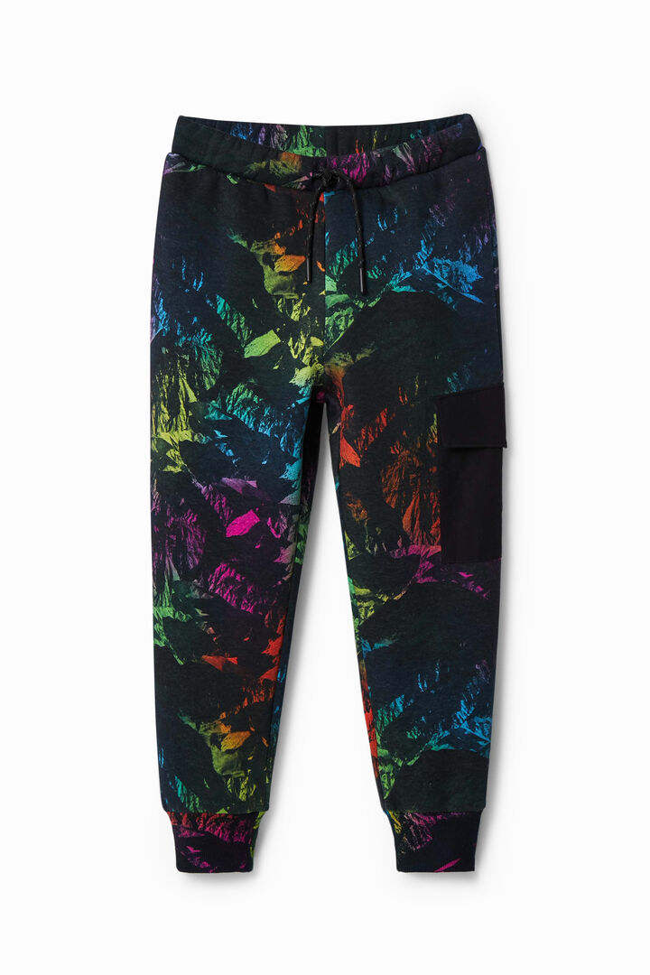 Digital print joggers