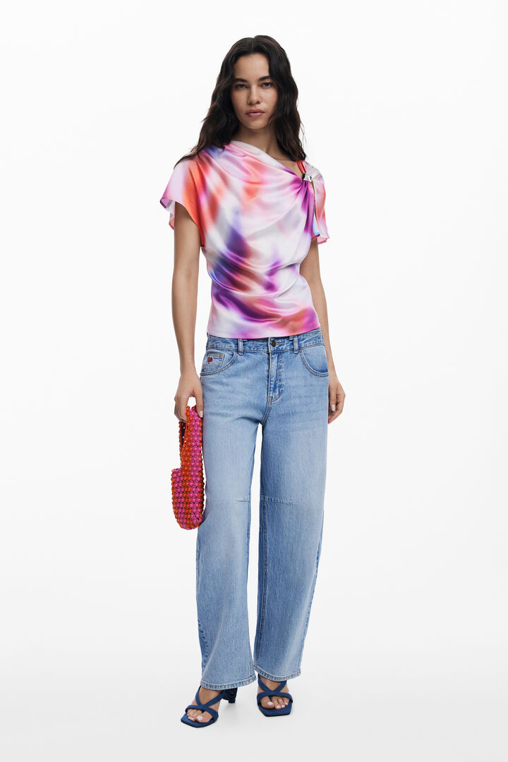 Ombre draped blouse | Desigual