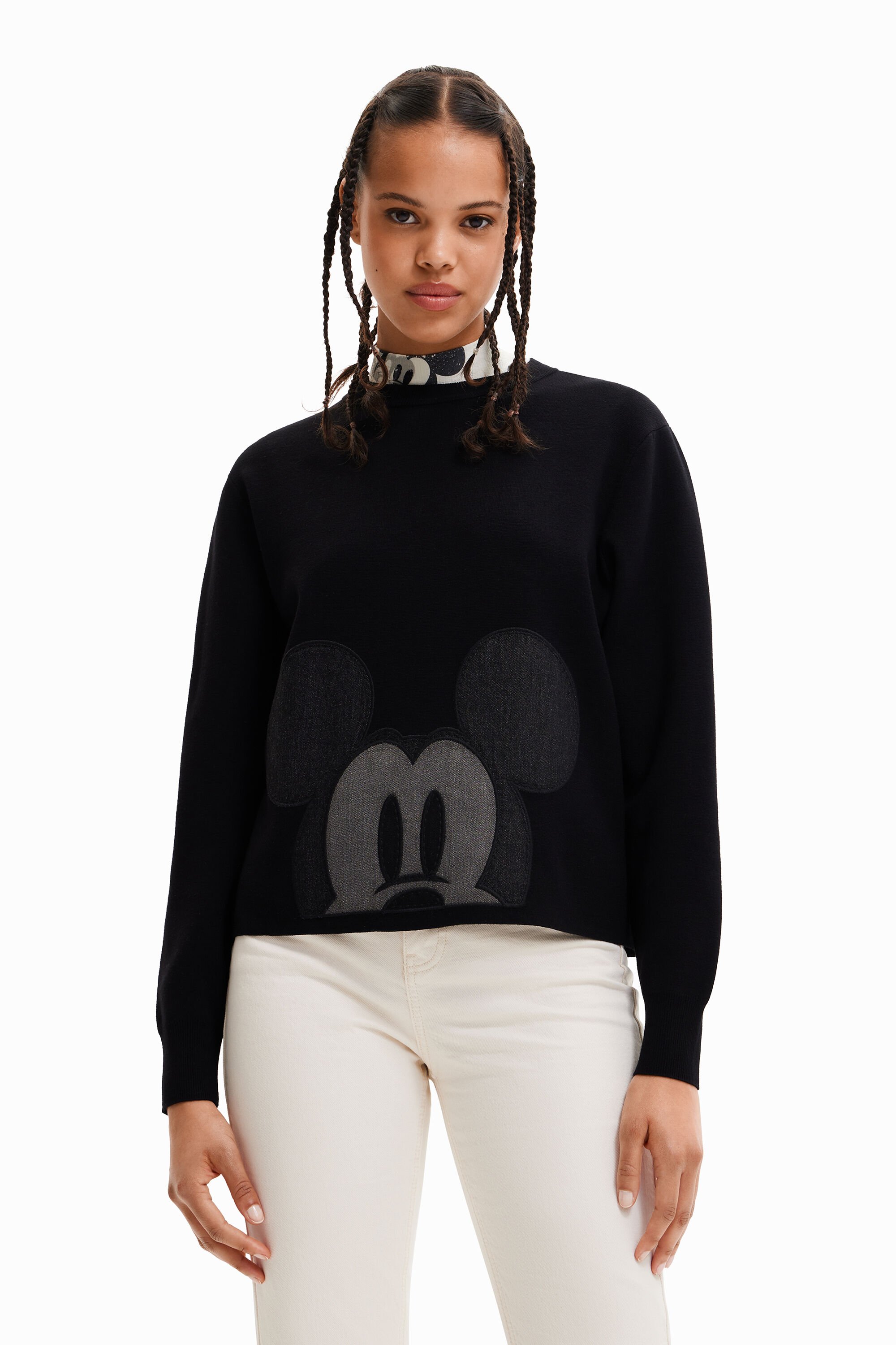 Stradivarius mickey mouse sweatshirt best sale