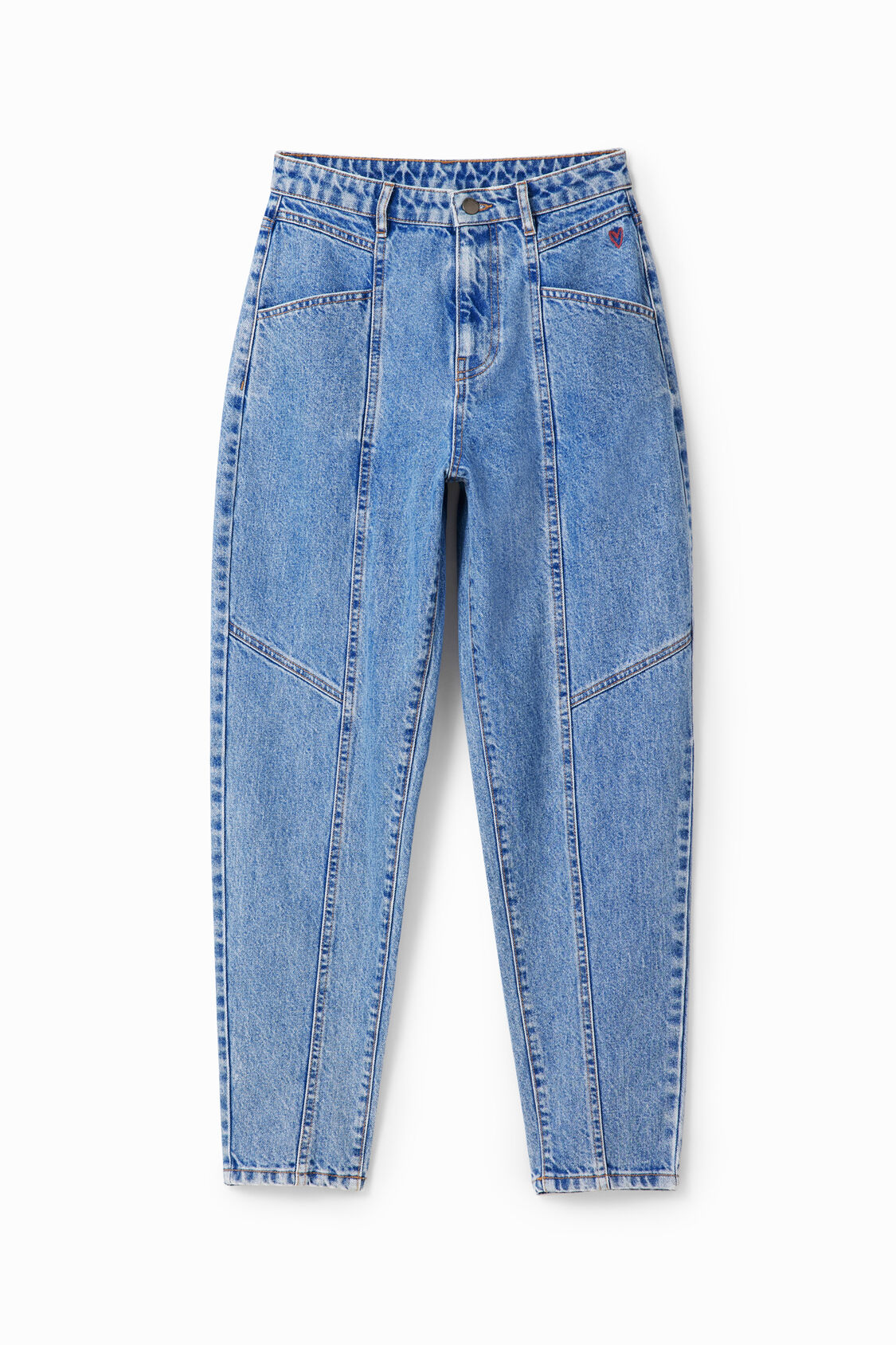 Normal atmósfera Lo siento Vaqueros Mom costuras | Desigual.com