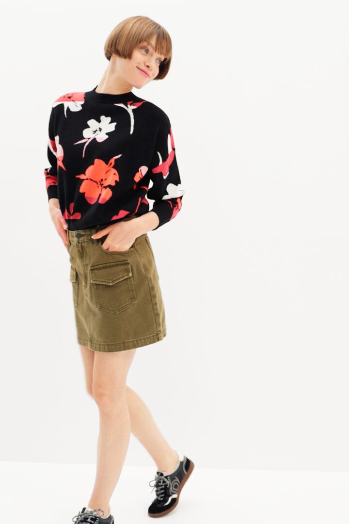 Denim pockets mini skirt | Desigual