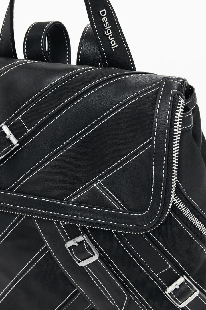 Motxilla corretges cremalleres petita | Desigual