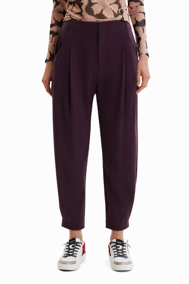 Cropped slouchy trousers | Desigual